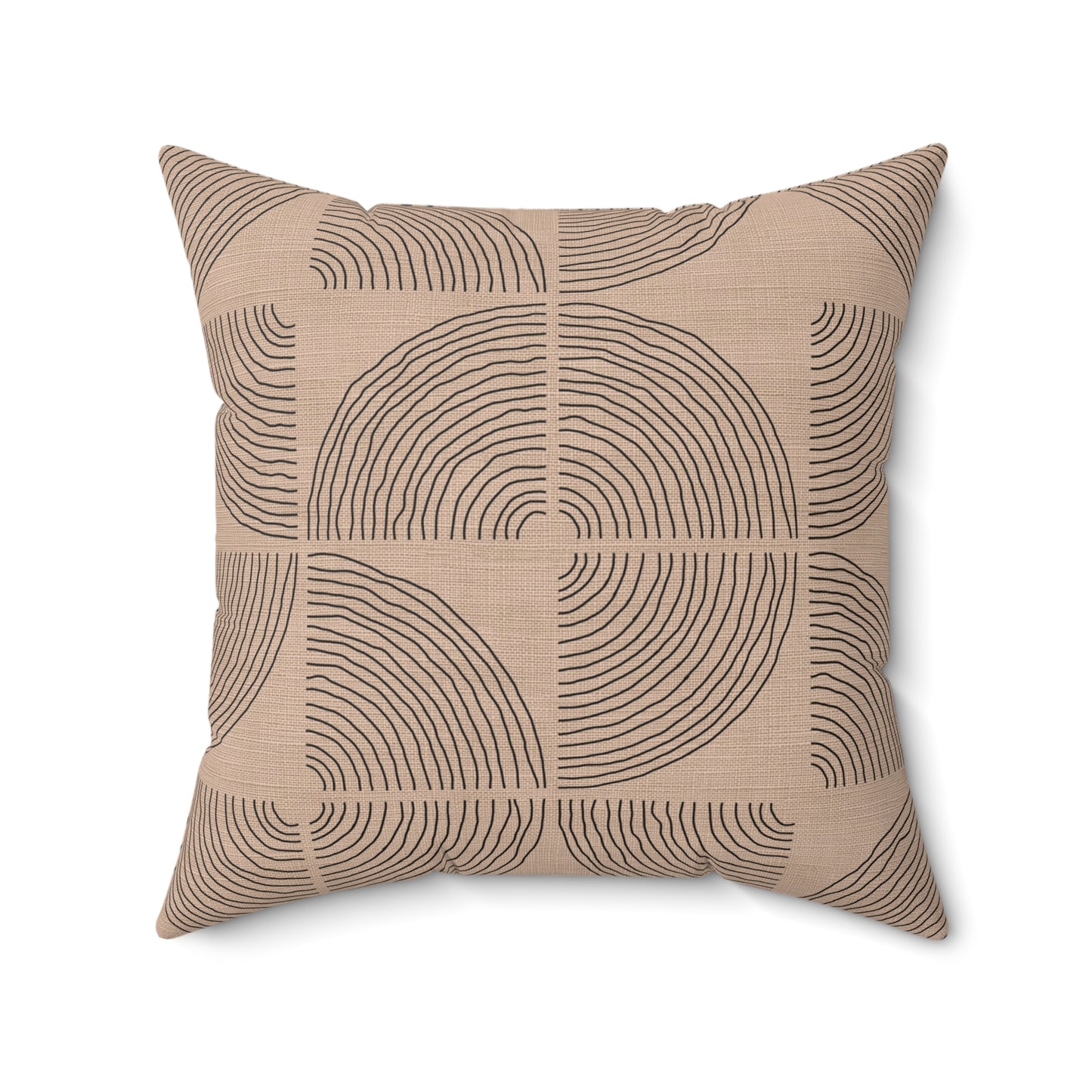 Soft Orbit - Faux Suede Square Pillow