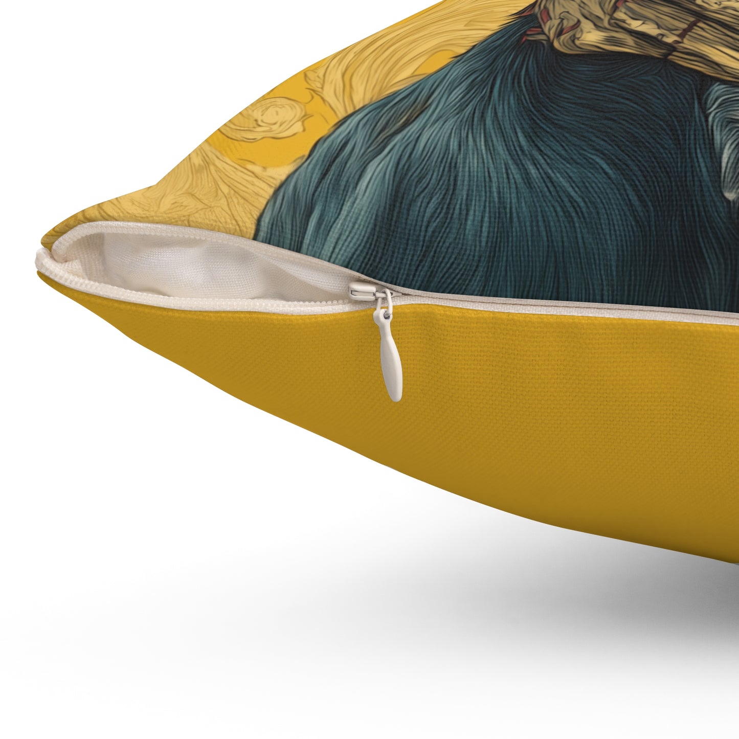 Greyhouse Gaze - Spun Polyester Square Pillow