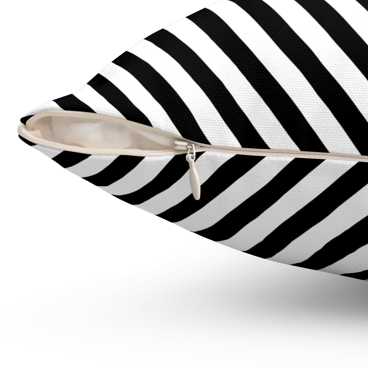Sharp Angle Stripe - Spun Polyester Square Pillow