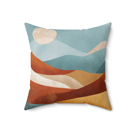 Blue Ridge Sunset - Spun Polyester Square Pillow