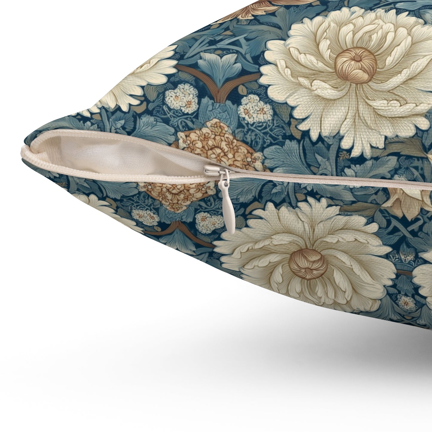 Vintage Bloom Repeat - Spun Polyester Square Pillow