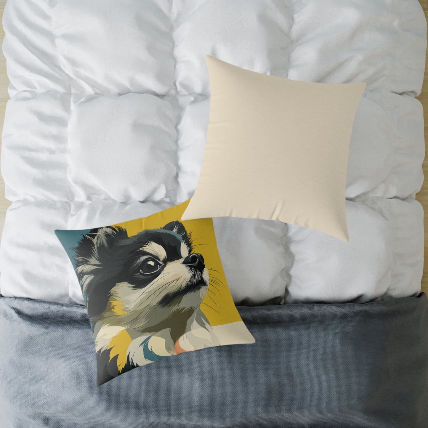 Pomeranian - Square Poly Canvas Pillow