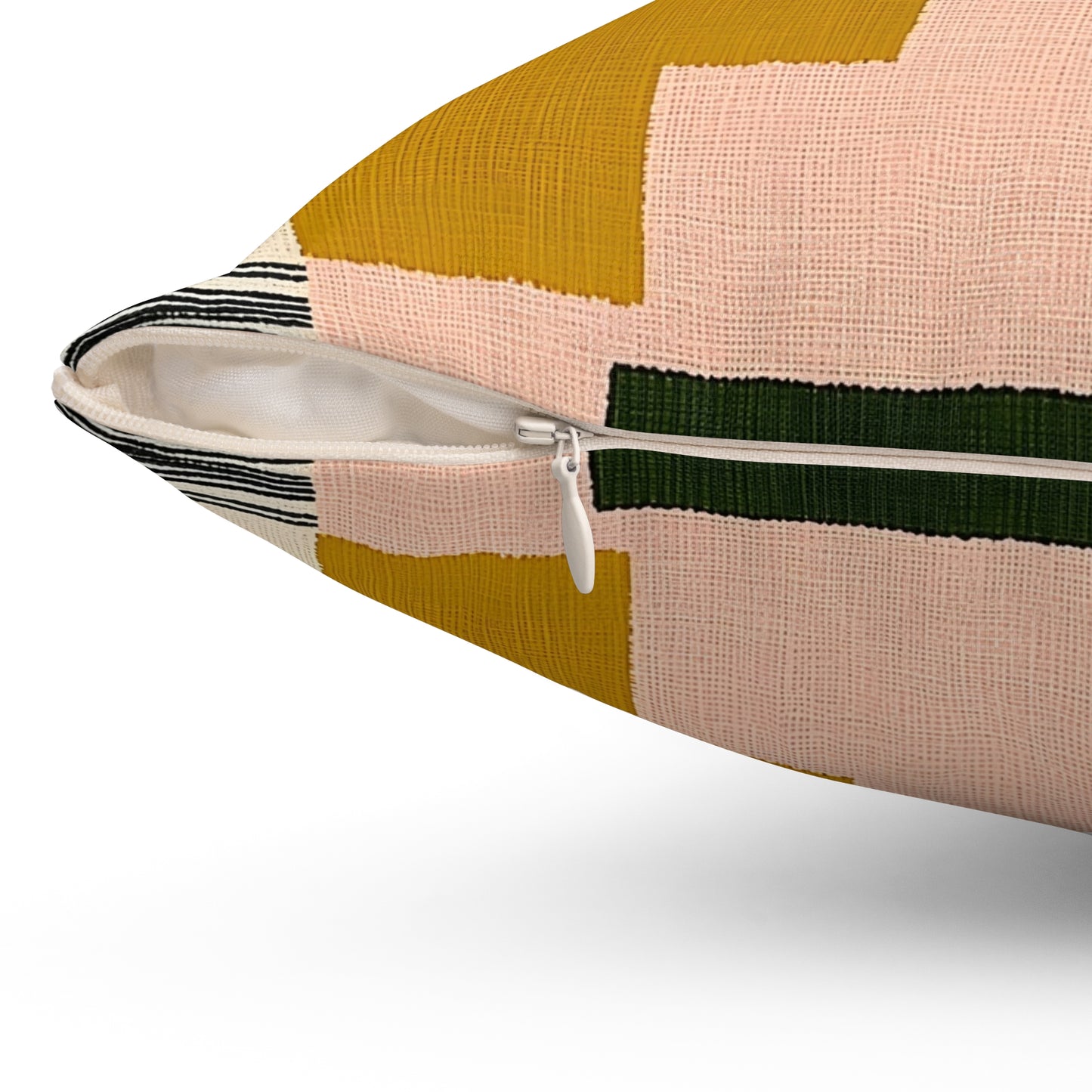 Colorblock Rhythm - Spun Polyester Square Pillow