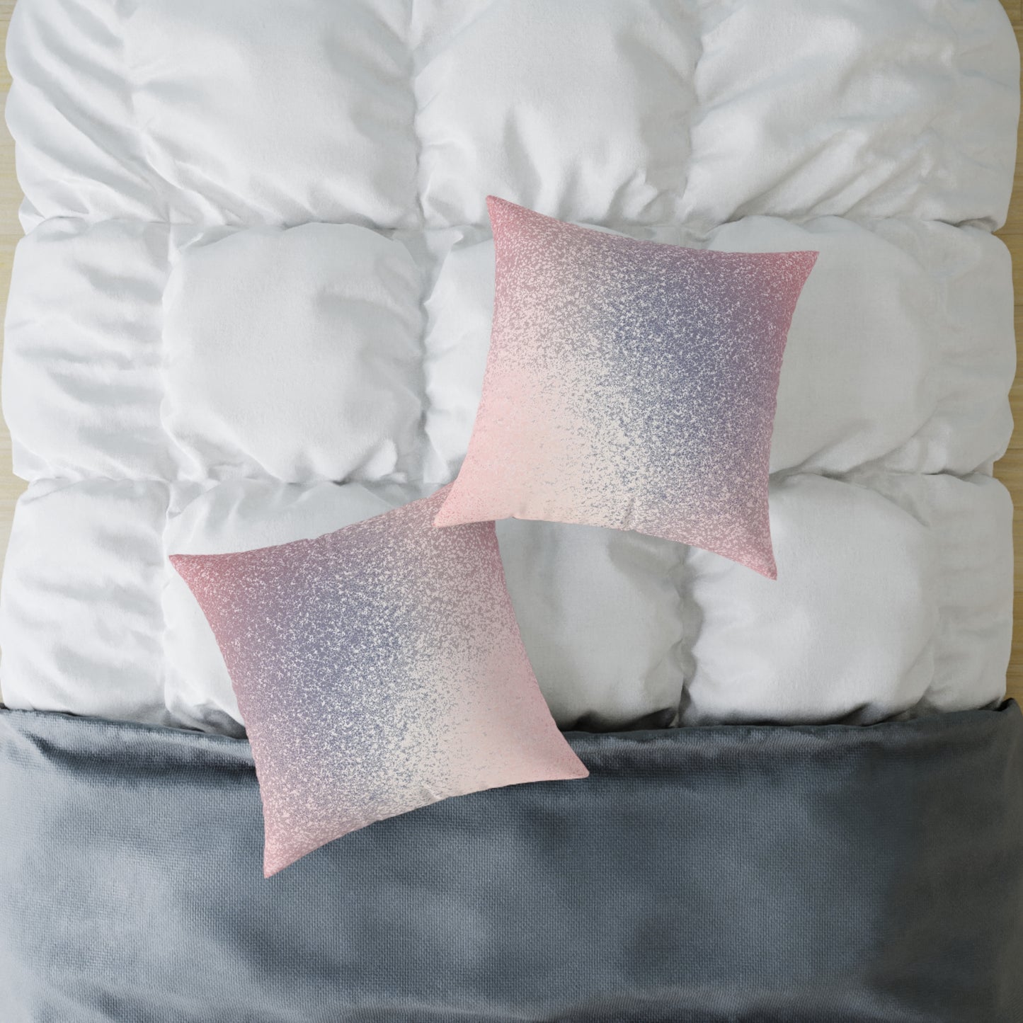 Sugar Dust Glow - Square Poly Canvas Pillow