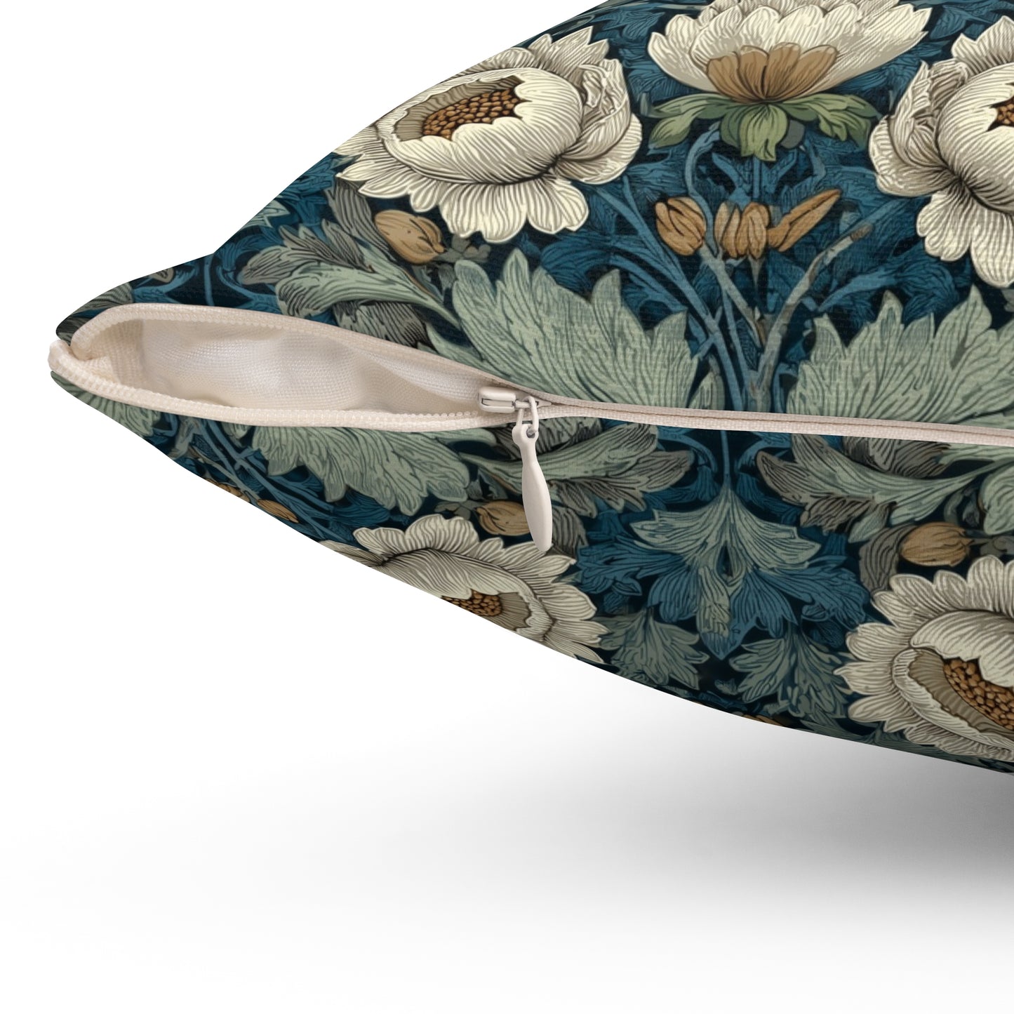 Ivory Petal Mirage - Spun Polyester Square Pillow