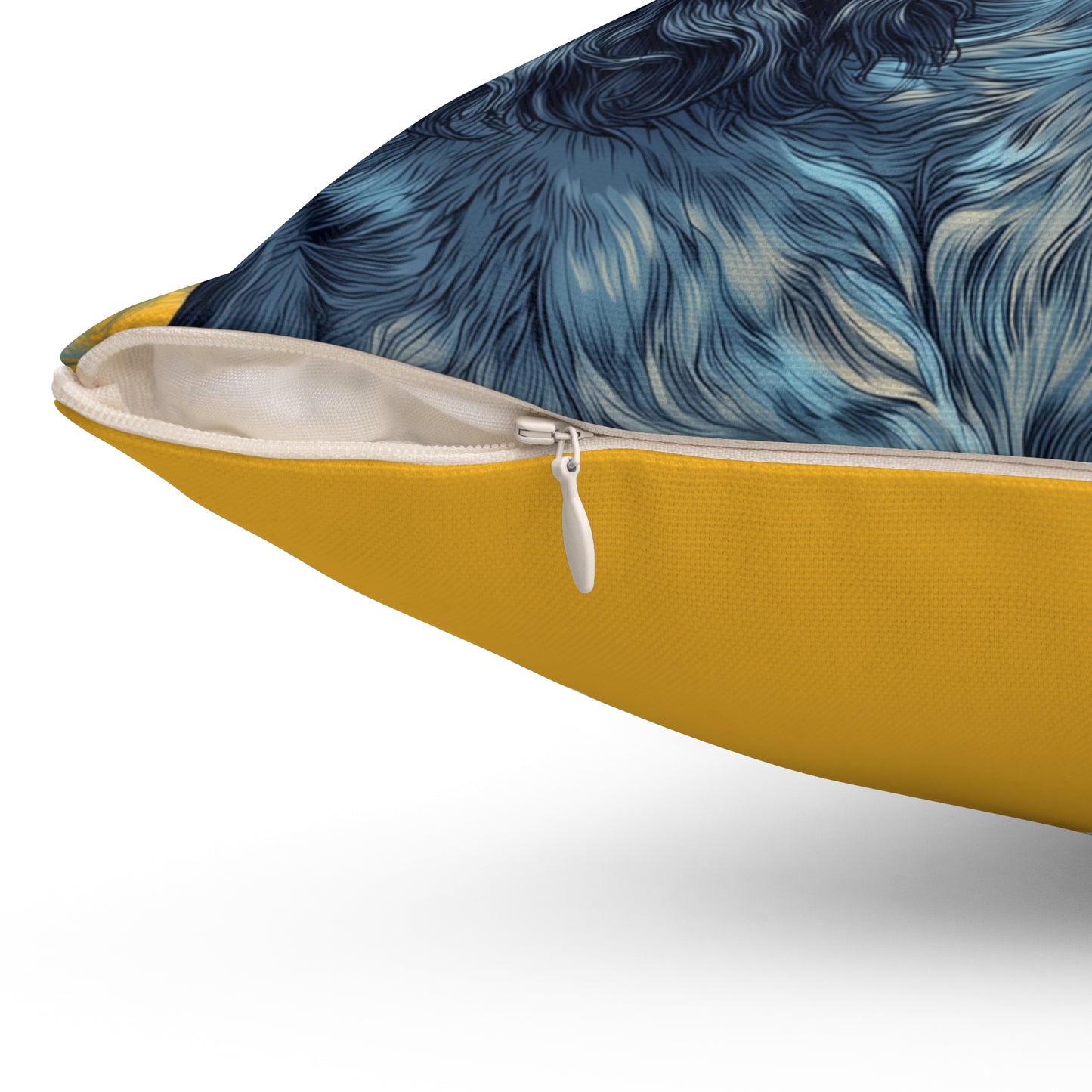 Spaniel Muse - Spun Polyester Square Pillow