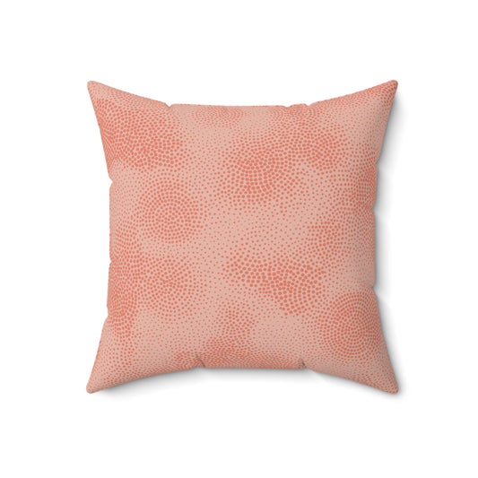 Peach Cloud - Spun Polyester Square Pillow