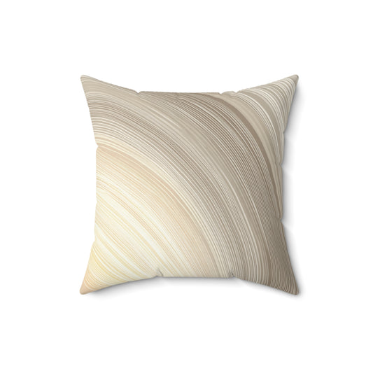 Radiant Halo Lines - Faux Suede Square Pillow