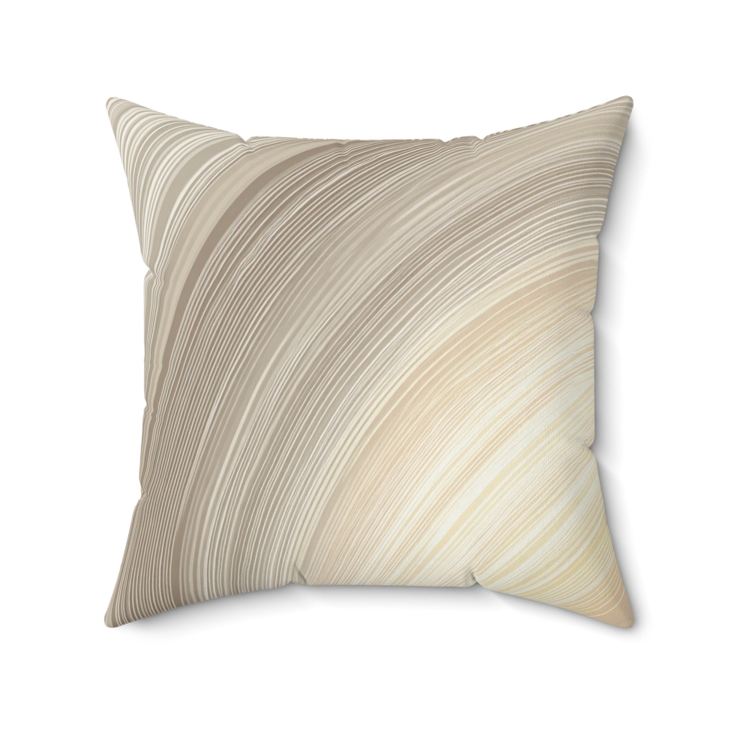 Radiant Halo Lines - Faux Suede Square Pillow