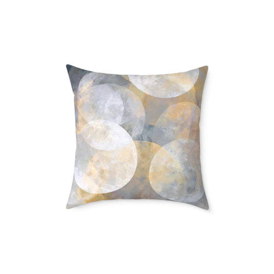Celestial Orb Scatter - Square Poly Canvas Pillow