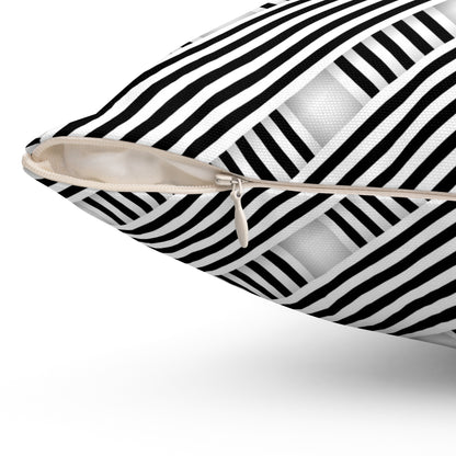 Diagonal Dash Weave - Spun Polyester Square Pillow
