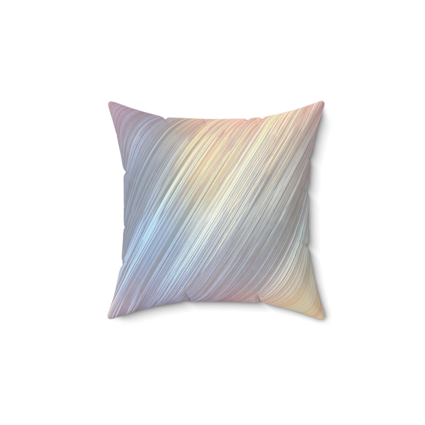 Golden Beam Streaks - Faux Suede Square Pillow