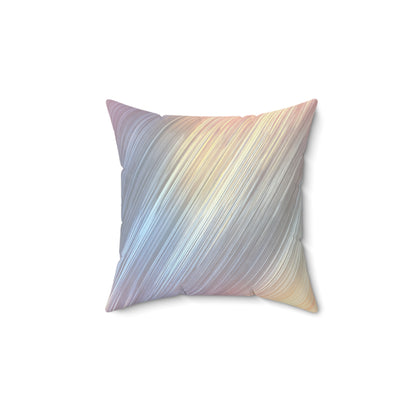 Golden Beam Streaks - Faux Suede Square Pillow