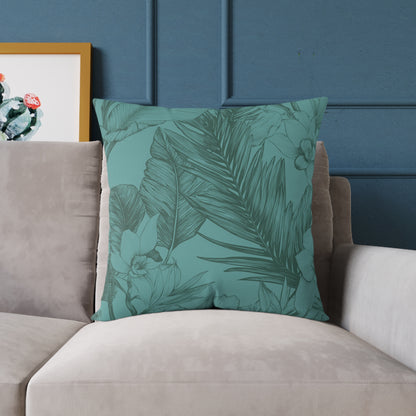 Ocean Grove Sketch - Square Poly Canvas Pillow