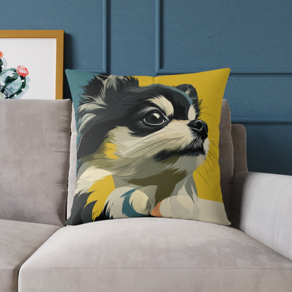 Pomeranian - Square Poly Canvas Pillow