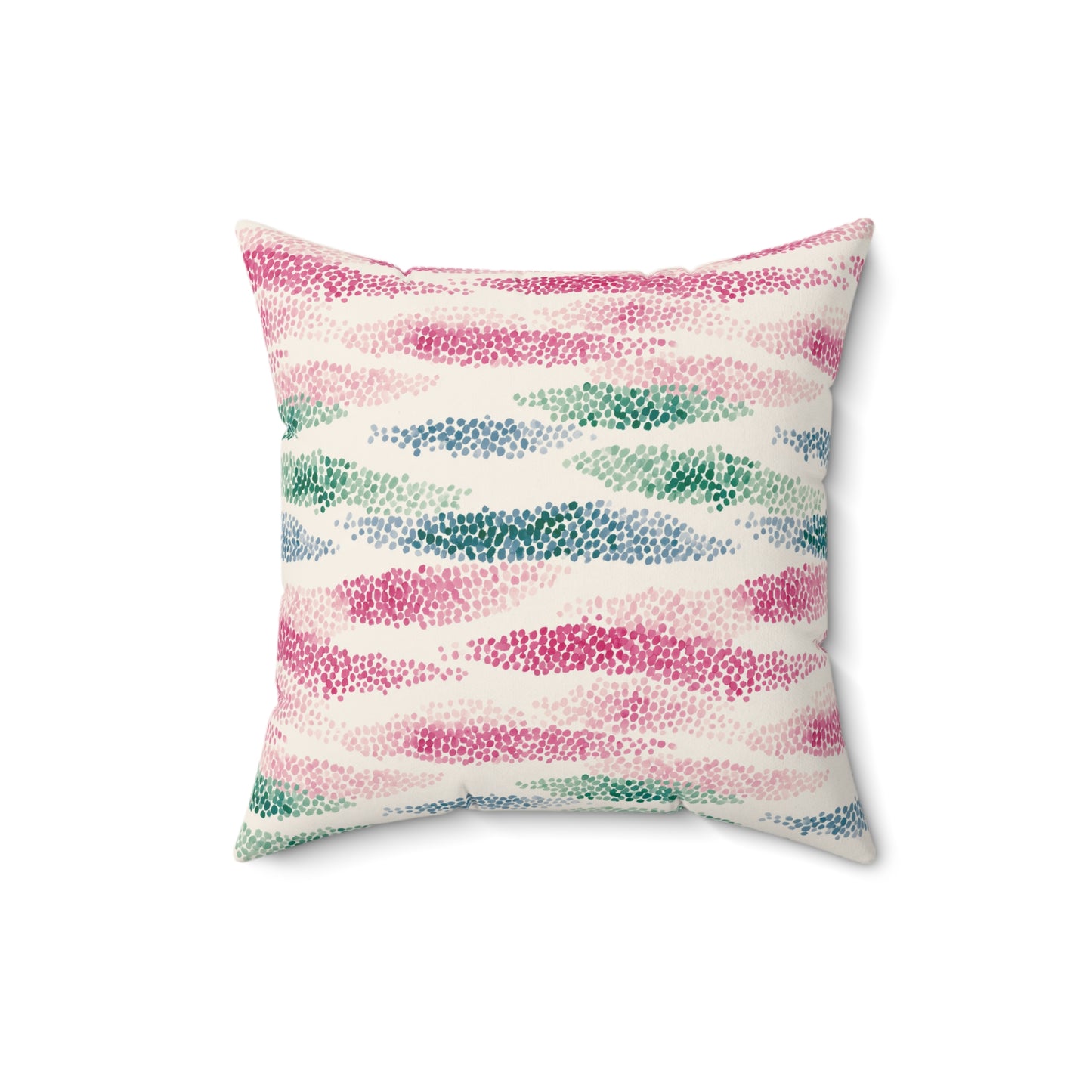Wild Rose Tide - Spun Polyester Square Pillow