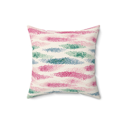 Wild Rose Tide - Spun Polyester Square Pillow