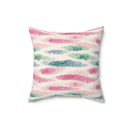 Wild Rose Tide - Spun Polyester Square Pillow
