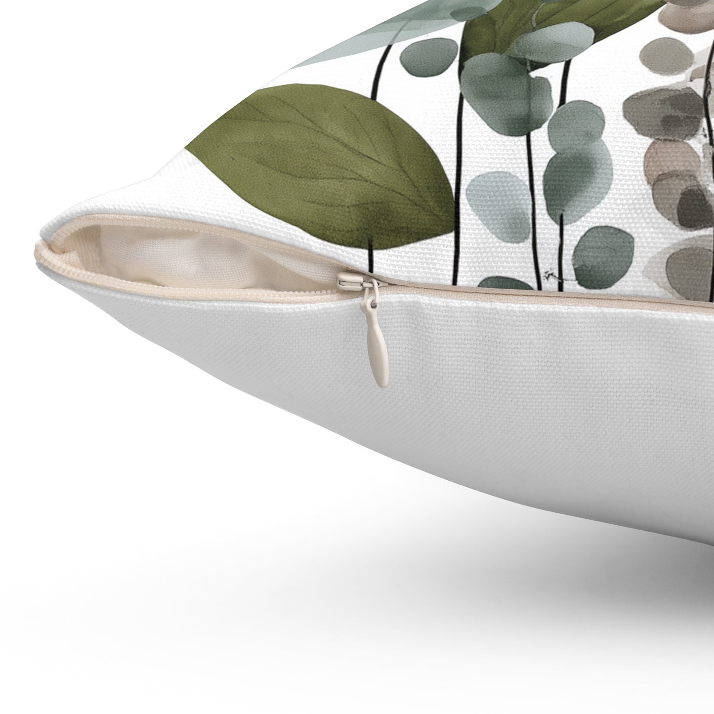 Soft Sage Garden - Spun Polyester Square Pillow