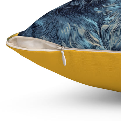 Spaniel Muse - Spun Polyester Square Pillow