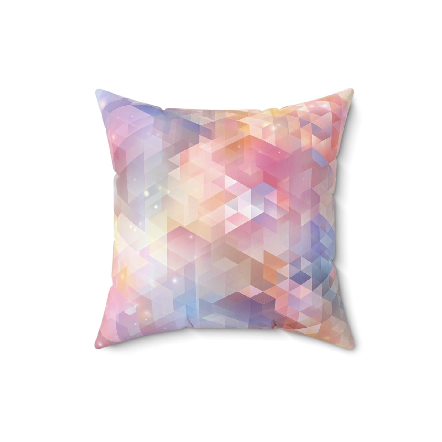 Luminous Prism Veil - Faux Suede Square Pillow