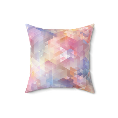 Luminous Prism Veil - Faux Suede Square Pillow