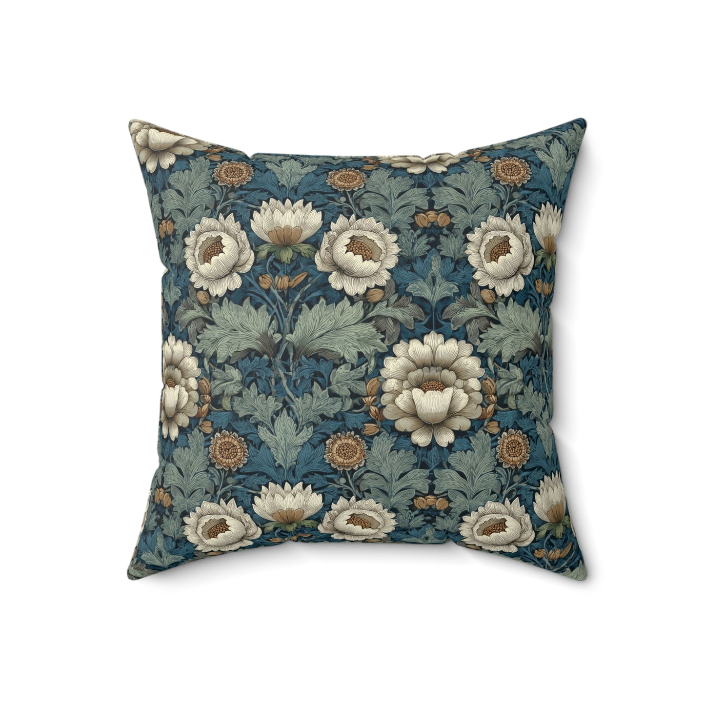 Ivory Petal Mirage - Spun Polyester Square Pillow
