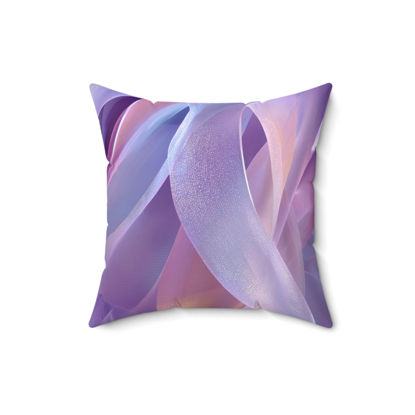 Lavender Silk Motion - Spun Polyester Square Pillow