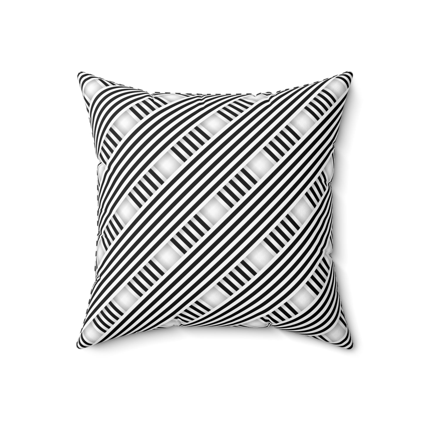 Diagonal Dash Weave - Spun Polyester Square Pillow
