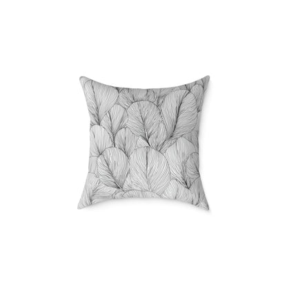 Petal Drift - Square Poly Canvas Pillow