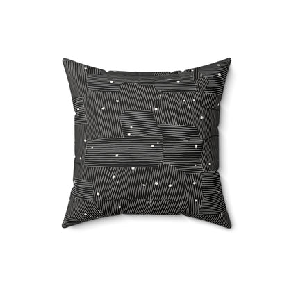 Maze Geo - Spun Polyester Square Pillow