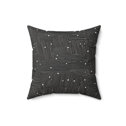 Maze Geo - Spun Polyester Square Pillow