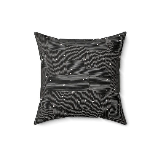 Maze Geo - Spun Polyester Square Pillow