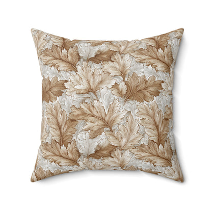Camellia Cream Weave - Spun Polyester Square Pillow