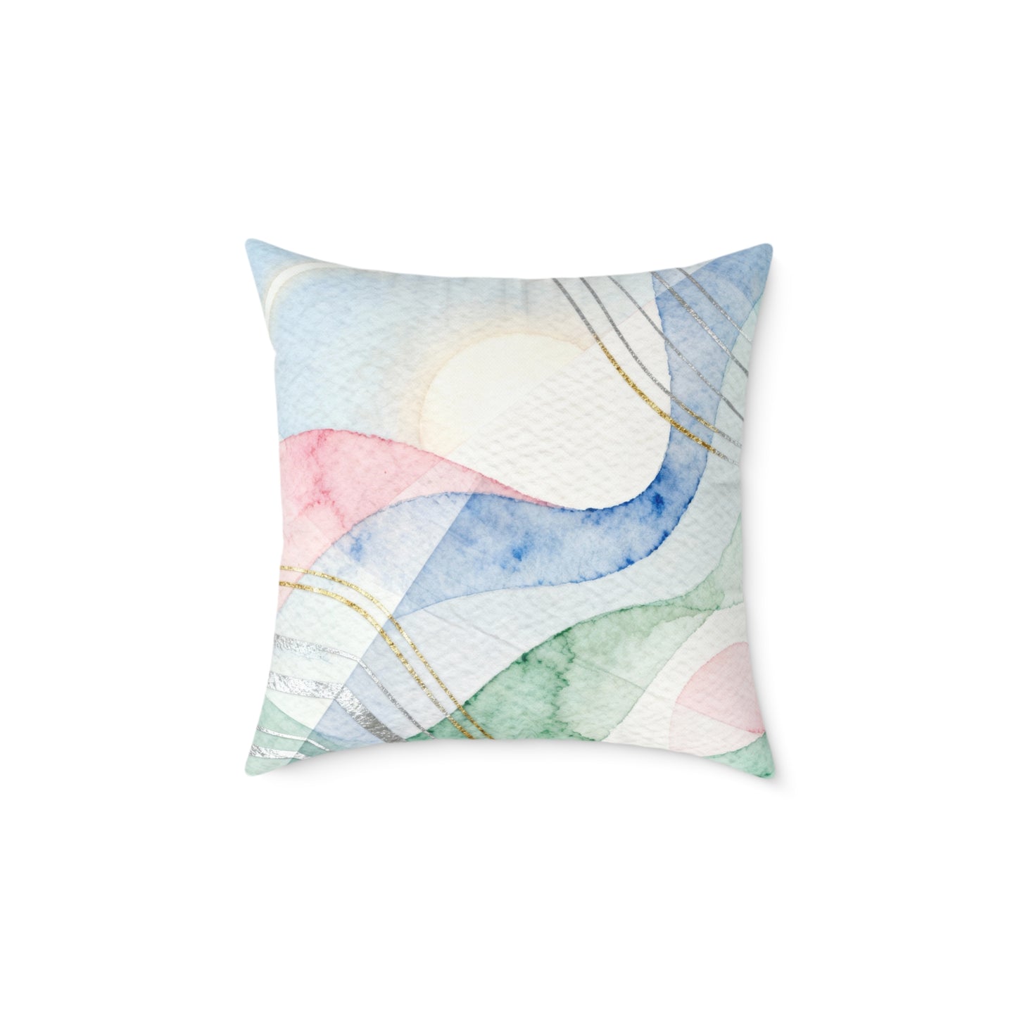 Aurora Softwave - Square Poly Canvas Pillow