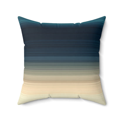 Deep Ocean Strata - Faux Suede Square Pillow