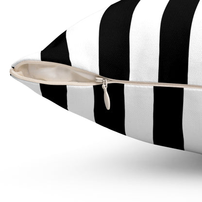 Classic Vertical Stripe - Spun Polyester Square Pillow