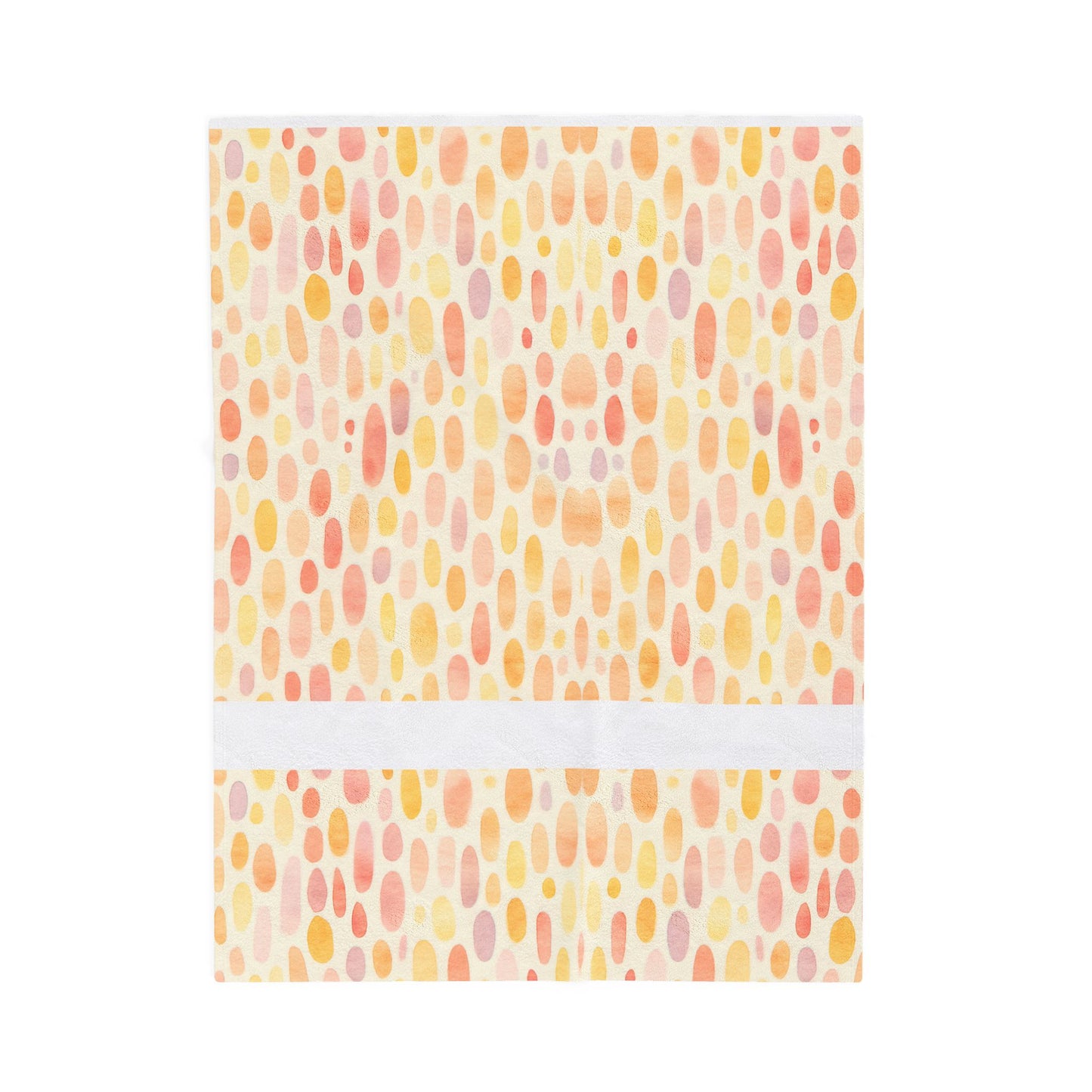 Pastel Bloom Droplets - Velveteen Plush Blanket
