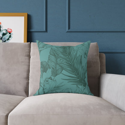 Ocean Grove Sketch - Square Poly Canvas Pillow