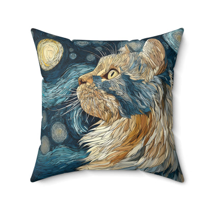 Night Sky Shepherd - Spun Polyester Square Pillow