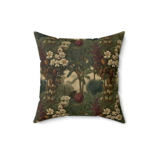 Thistlewood Woodland Bloom - Faux Suede Square Pillow