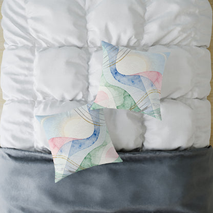 Aurora Softwave - Square Poly Canvas Pillow