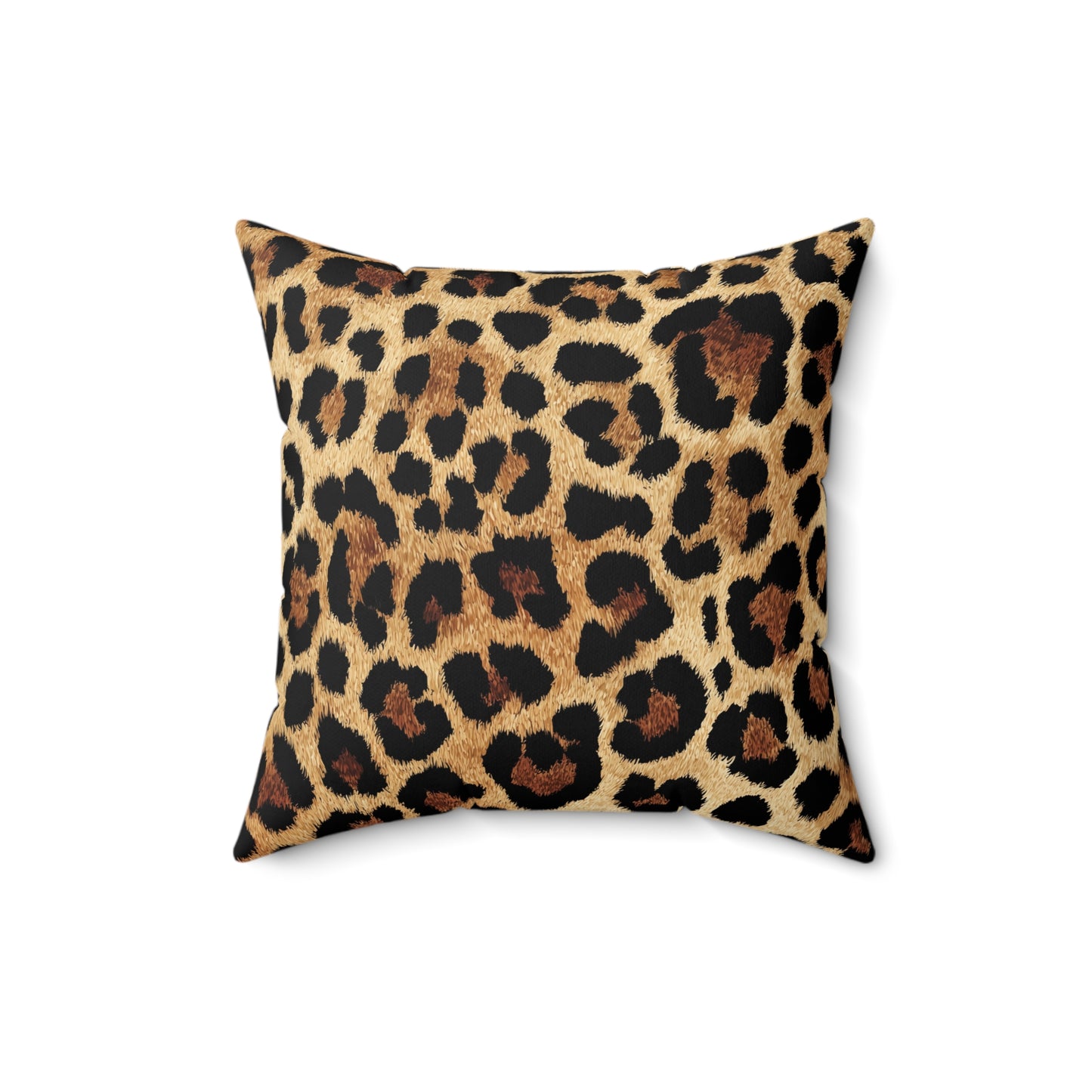 Classic Leopard Spot - Faux Suede Square Pillow
