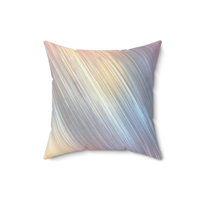 Golden Beam Streaks - Faux Suede Square Pillow