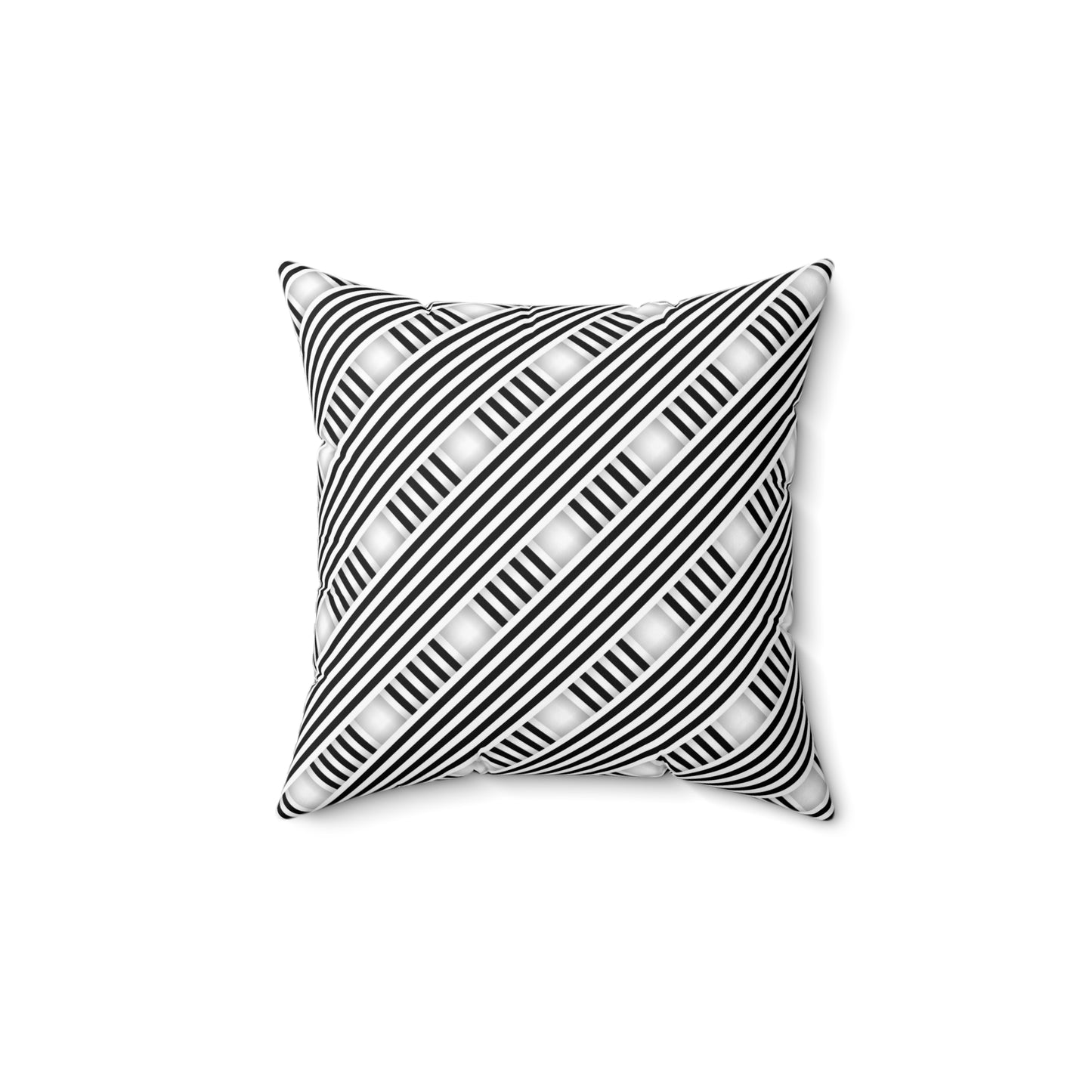 Diagonal Dash Weave - Spun Polyester Square Pillow
