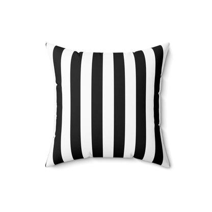 Classic Vertical Stripe - Spun Polyester Square Pillow