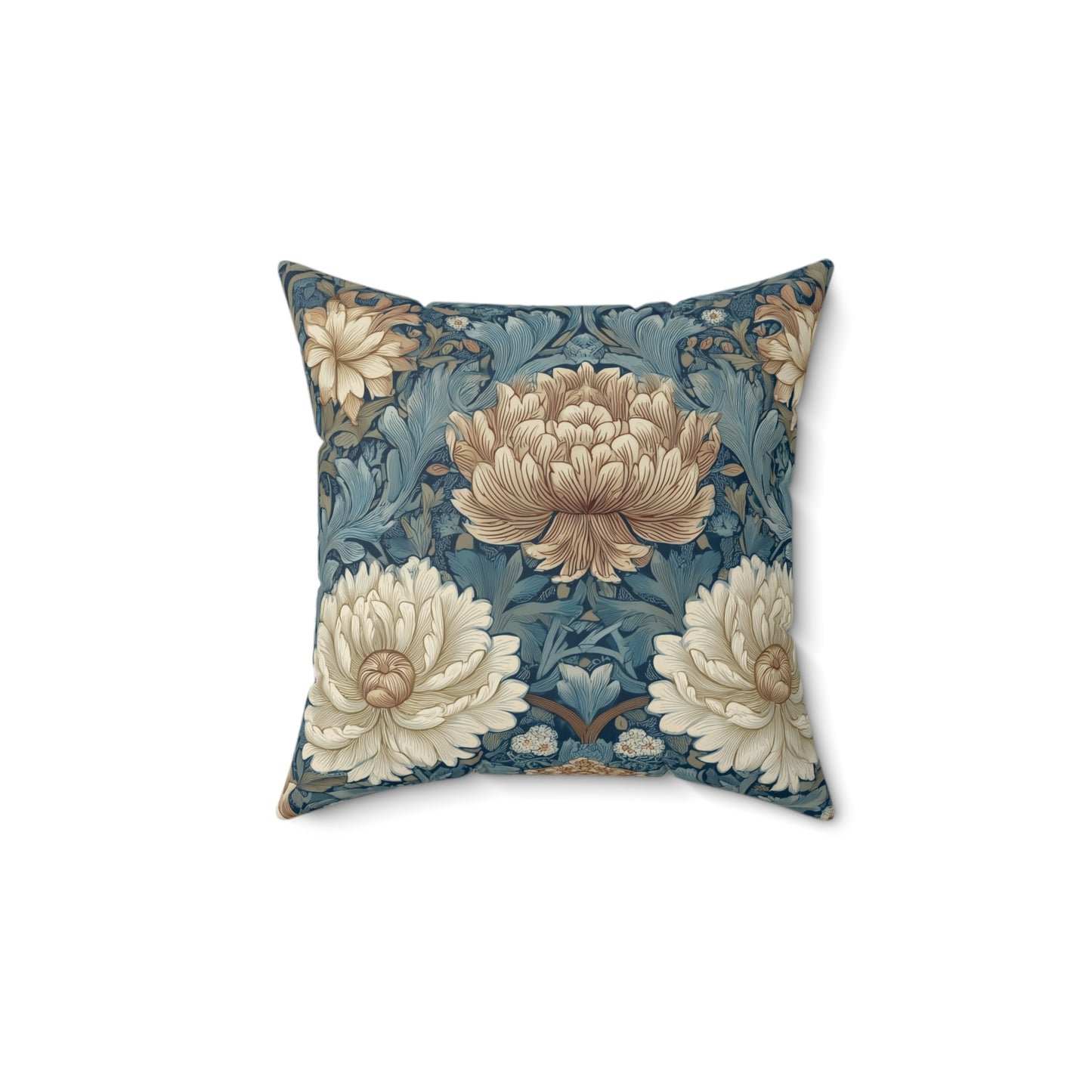 Chrysanthemum Court - Spun Polyester Square Pillow