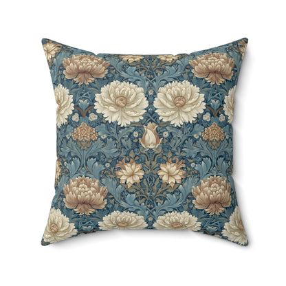 Vintage Bloom Repeat - Spun Polyester Square Pillow