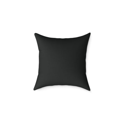 Pebble Scatter - Midnight - Square Poly Canvas Pillow