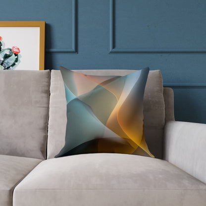 Shadowlight Weave - Square Poly Canvas Pillow